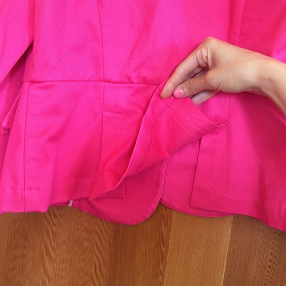 CAbi Bright Pink Cotton Blazer - Picture 9 of 12